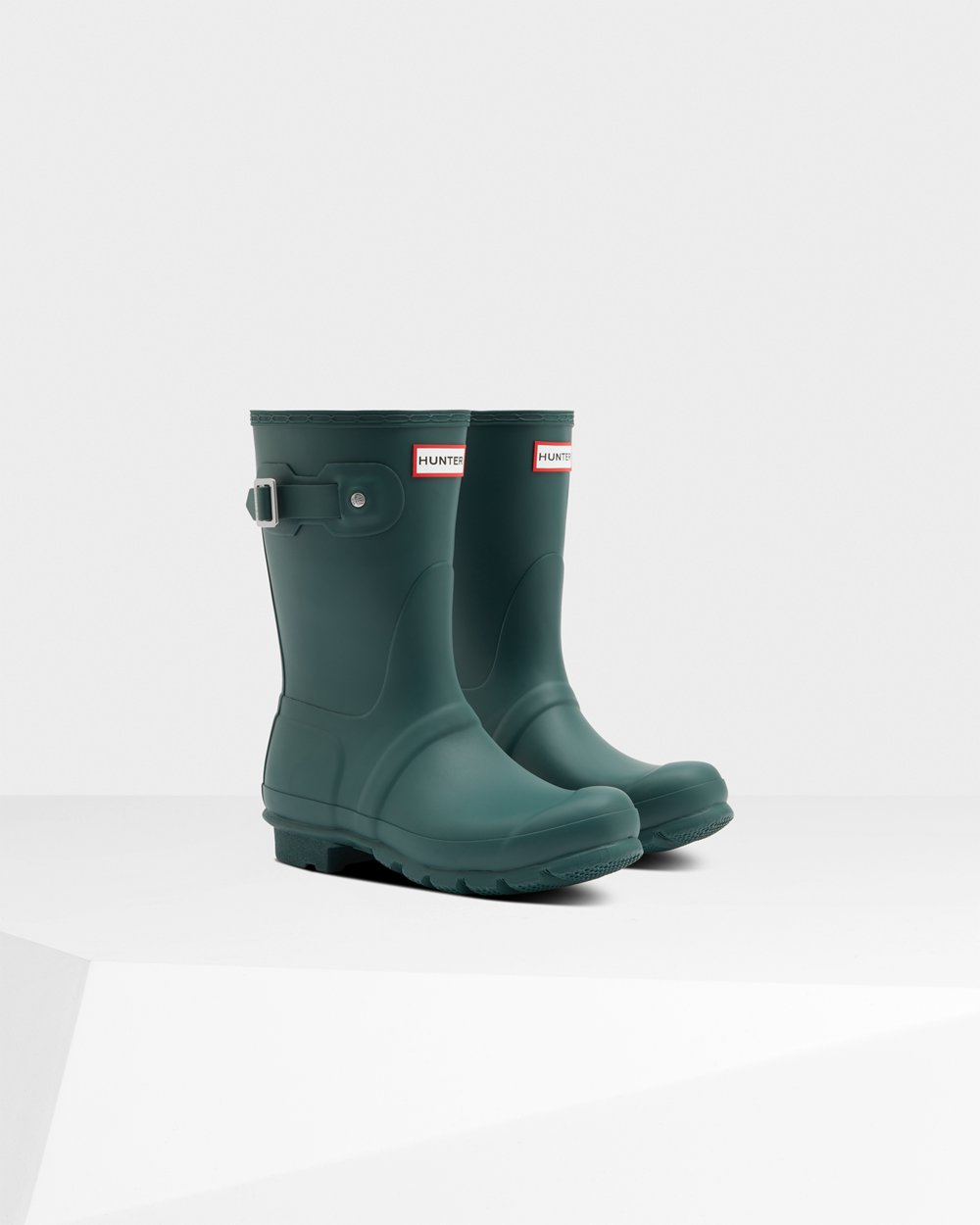 Hunter Original Short Rain Boots - Shop Online Womens Green - BVHZSD518